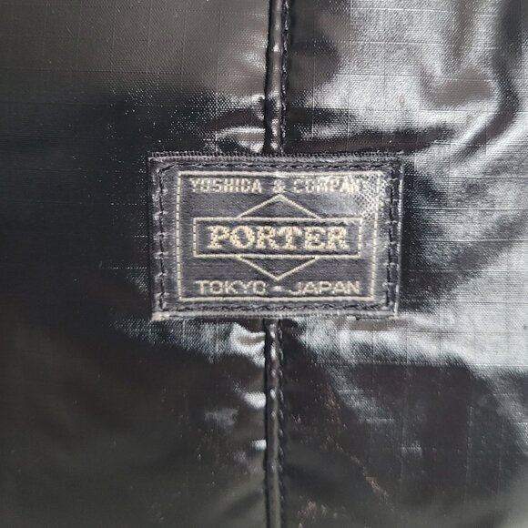 Yoshida & Co Porter Cire Collection Black Shiny Nylon Backpack - VGUC - Picture 8 of 15